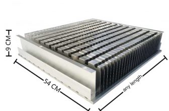 540*85 High Power MOS Photovoltaic Inverter Tube Heatsink