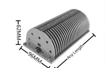 96MM Wide Punched Fin Heatsink For LED Flood Light